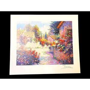 Alex Perez Village View III Seriolithograph  & COA Numbered Park West Gallery